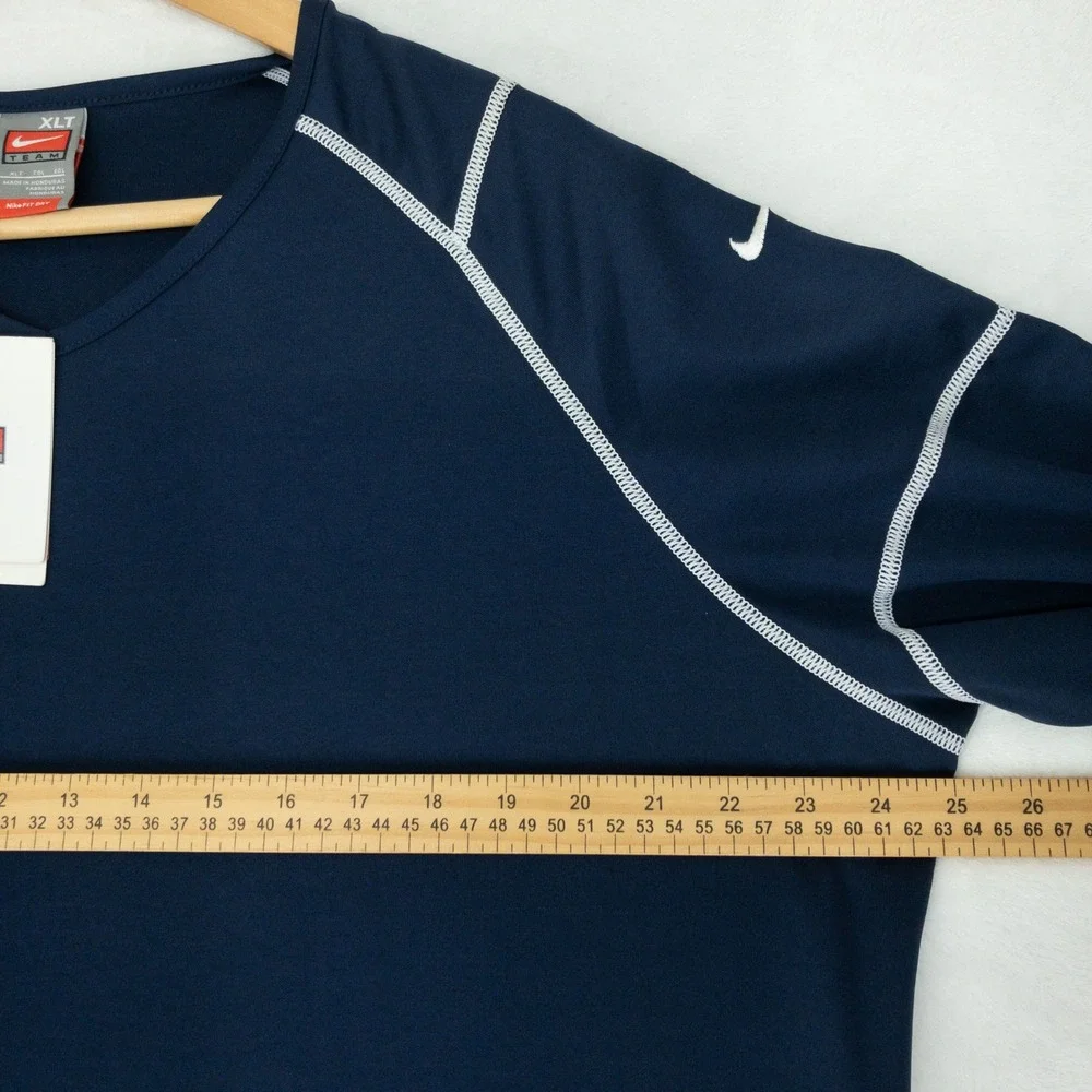 Nike Shooting Jersey Womens XLT Talll Blue Long Sleeve Nike Fit Dry Contrast New